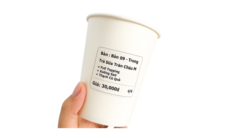 Kinh nghiệm chọn giấy in tem trà sữa chất lượng