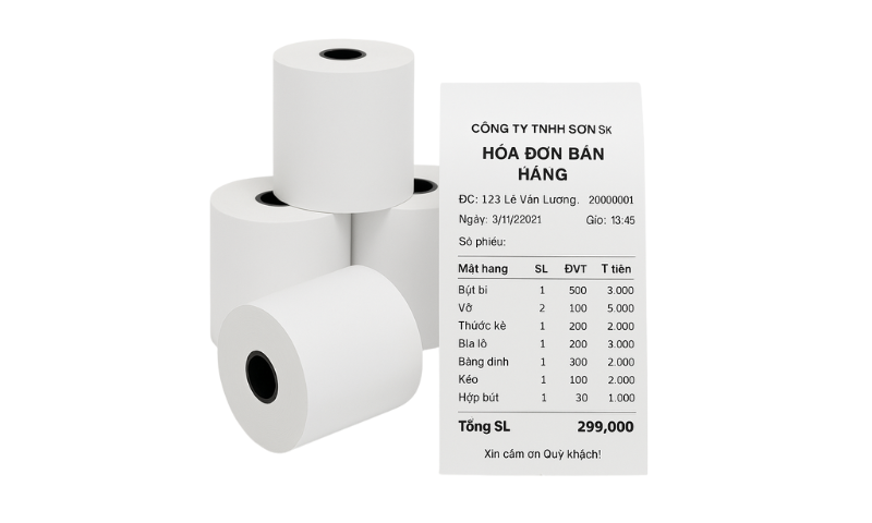 Hướng dẫn phân biệt giấy in hóa đơn nhiệt kém chất lượng hiệu quả
