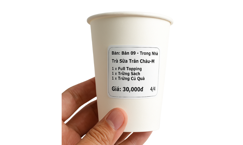 Bí Kíp Lựa Chọn Giấy In Tem Trà Sữa Không Thể Bỏ Qua