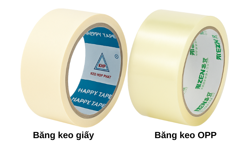 So sánh băng keo OPP và băng keo giấy: Loại nào phù hợp với nhu cầu của bạn?