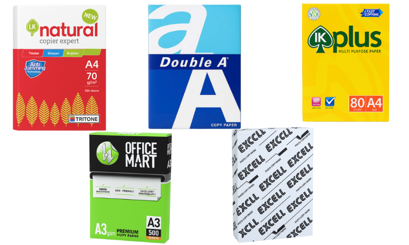 Cách phân loại giấy in Double, Excel, IK Plus, IK Natural, Office Mart cho từng nhu cầu